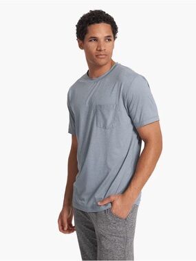 Vuori Men's Pocket Tee - Dusty Blue